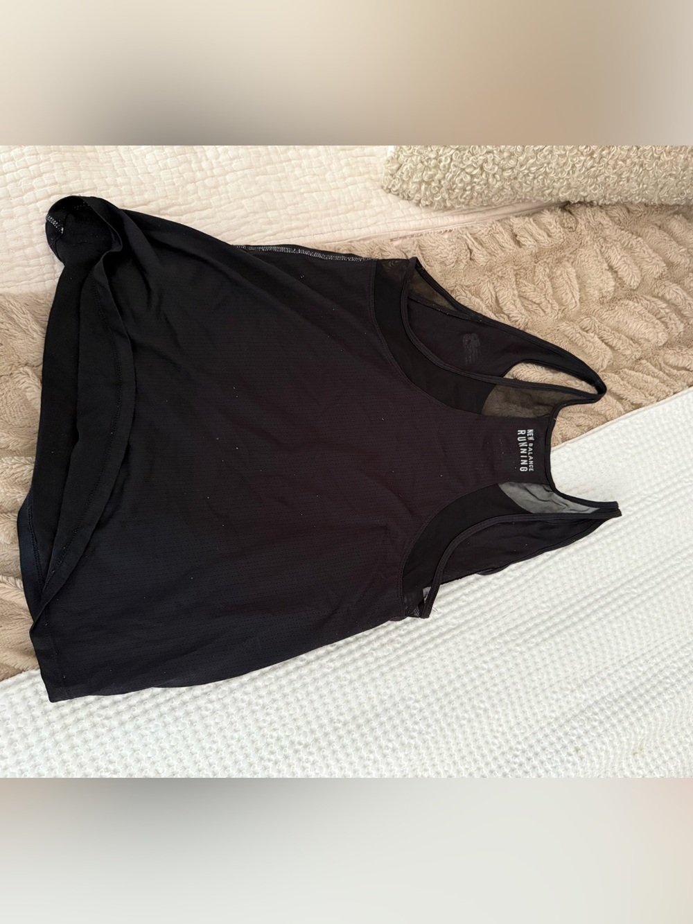 New Balance Black Racerback Tank Top